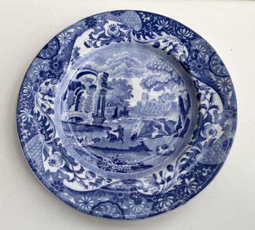 Large 19th Cent Spode Plate/dish