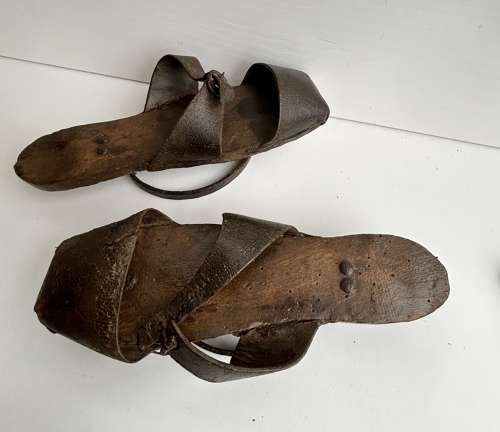 Rare Pair of 18th Cent Pattens