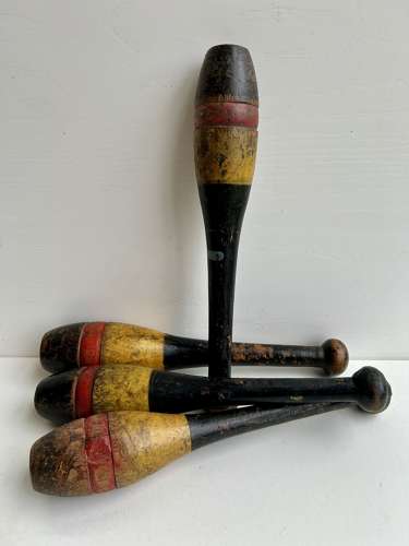 Antique Circus Juggling Batons