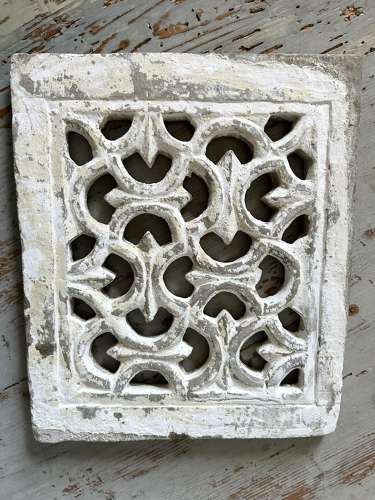 19th Cent carved stone Air Vent