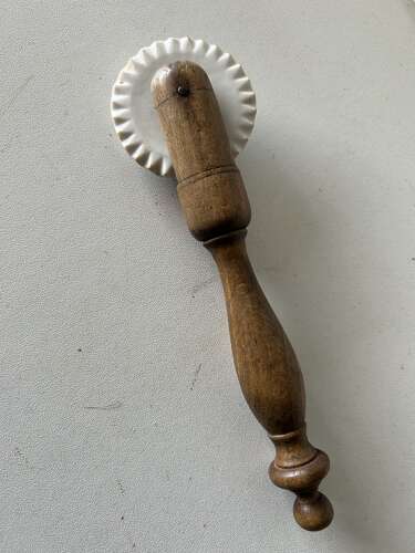 Victorian Ceramic Wheel Pastry Jigger