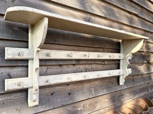 Large Kitchen or Hat & Coat Rack with hooks