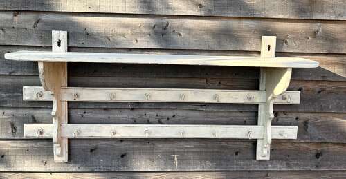 Large Kitchen or Hat & Coat Rack with hooks