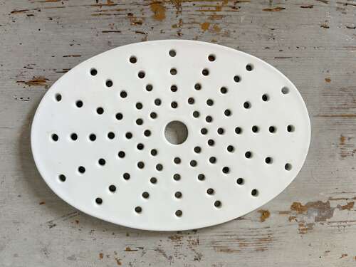 White Ironstone Drainer