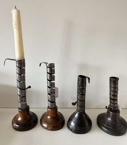 Early, Wax Winder Candlesticks
