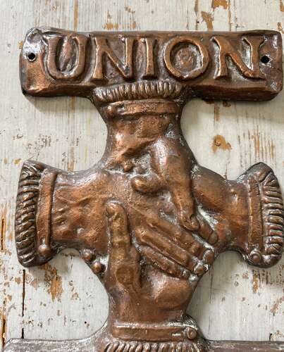 Rare, Original Union, Copper Fire Insurance Plaque