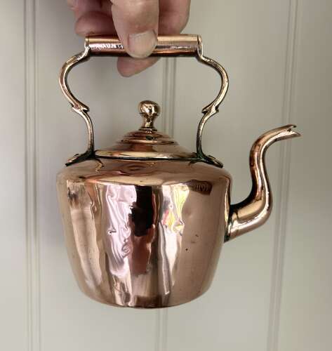 Rare, 1 Pint, Victorian Copper Kettle