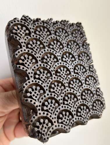 Early hand carved Printing Block
