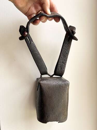 19th Cent Sussex Shepherd's Square Canister Bell