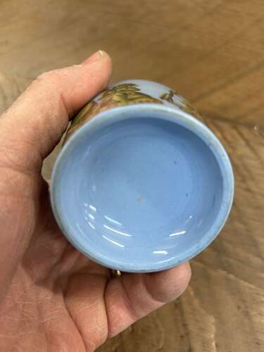 Victorian Prattware Shakespeare Meat Pot
