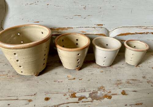 Antique, Ceramic Cheese Moulds