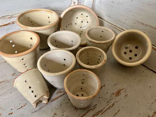 Antique, Ceramic Cheese Moulds