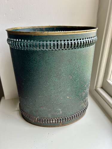 1920s Toleware Waste Paper Bin