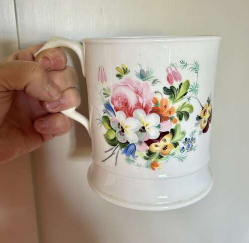 Stunning Victorian Hand painted Mug