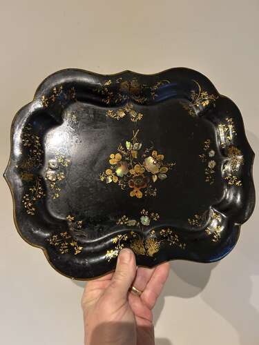 Victorian Toleware Tray in V.G.C