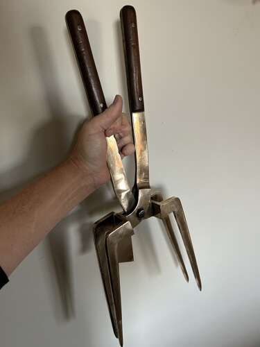 Rare, Solid Brass, Hop Sampling Tongs