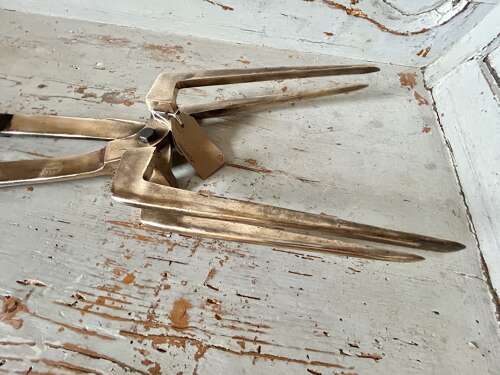 Rare, Solid Brass, Hop Sampling Tongs