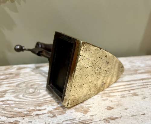 Rare, Victorian Brass-Base Lace Iron