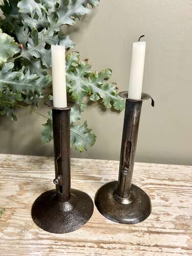 Early, Hog Scraper Candlesticks