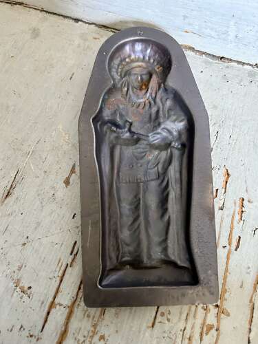 Copper Chocolate Mould 'Red Indian'