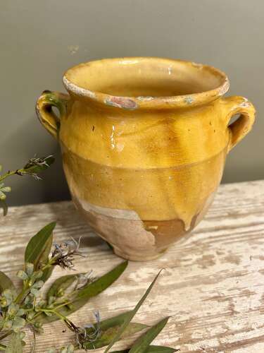 Small to Mid-Size Gold confit Pot