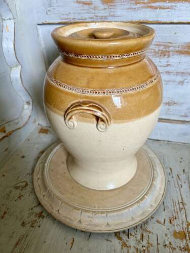 Victorian 'Waisted' Stoneware Storage Jars