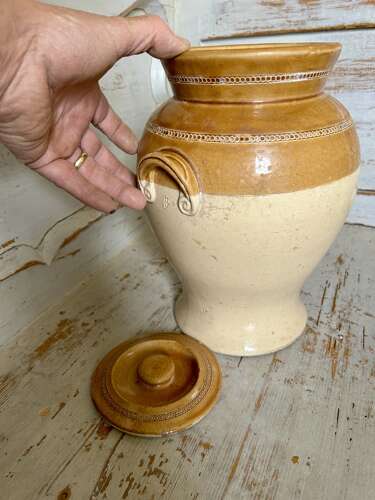 Victorian 'Waisted' Stoneware Storage Jars