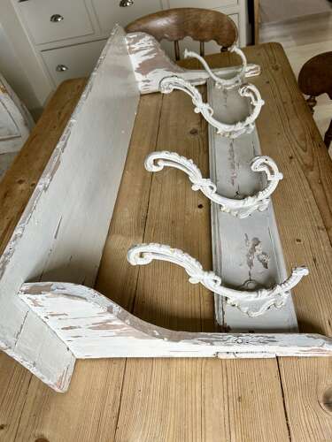 Victorian Hat and Coat Shelf Rack