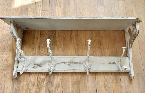 Victorian Hat and Coat Shelf Rack