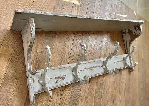 Victorian Hat and Coat Shelf Rack