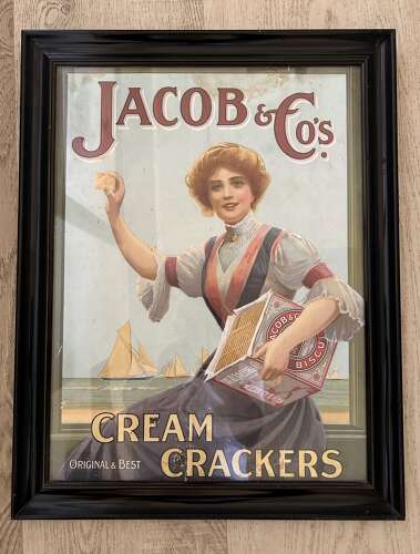 Original Victorian JACOB'S CREAM CRACKERS Advert
