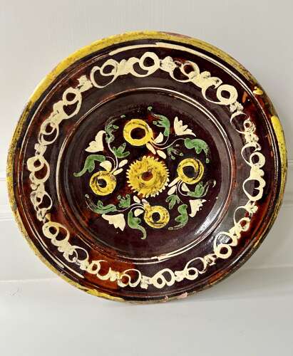 19th Cent Slipware Dish