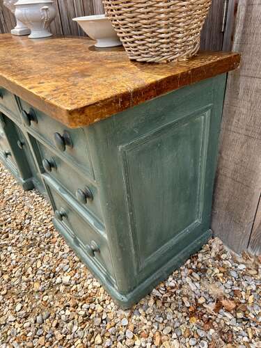 Wonderful 19th Cent Painted Dresser Base (Counter)