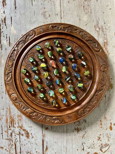 Well Carved, Antique Solitaire Board