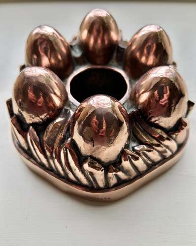 Rare, Victorian Copper 'Easter' Jelly Mould