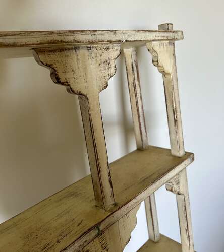 Painted Balcony Shelves