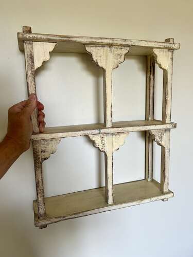 Painted Balcony Shelves