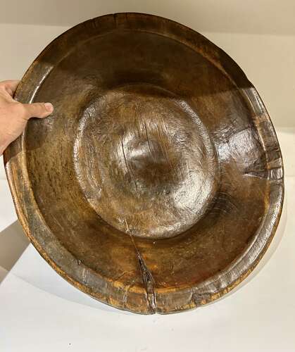 Stunning, Huge 18th Cent Wooden Platter