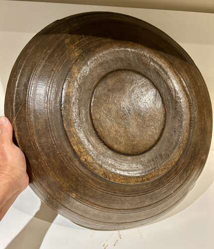 Stunning, Huge 18th Cent Wooden Platter