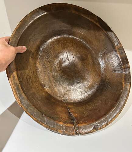 Stunning, Huge 18th Cent Wooden Platter