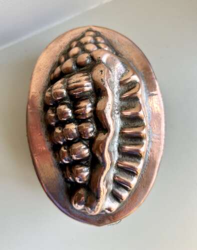 Victorian Copper and Tin 'SHELL' Jelly Mould