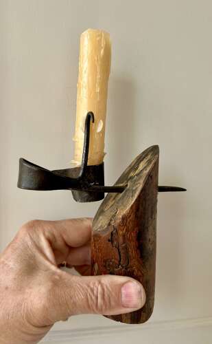 19th cent 'Miner's Tommy' Candlestick