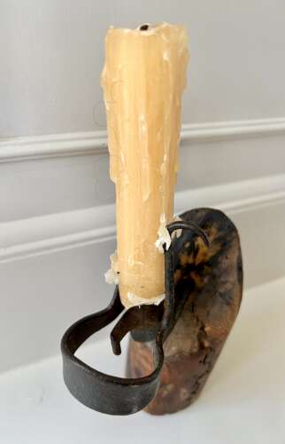 19th cent 'Miner's Tommy' Candlestick