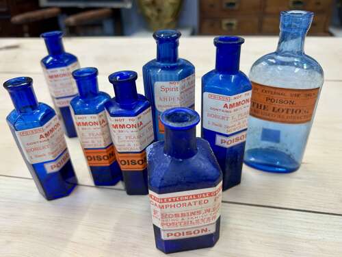 Old Chemist Poison Bottles