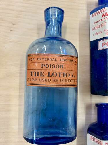 Old Chemist Poison Bottles