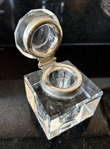 Heavy, Quality Glass Ink Well