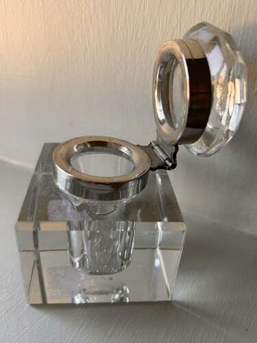 Heavy, Quality Glass Ink Well
