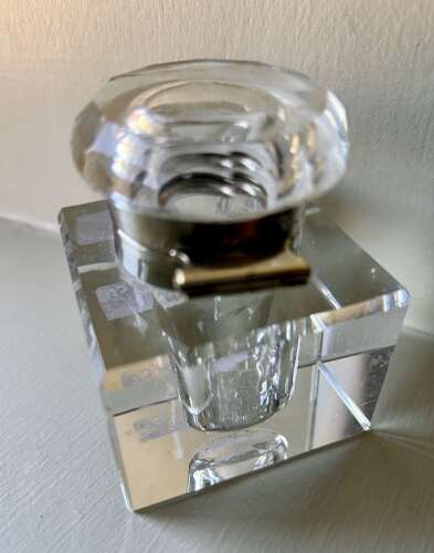Heavy, Quality Glass Ink Well