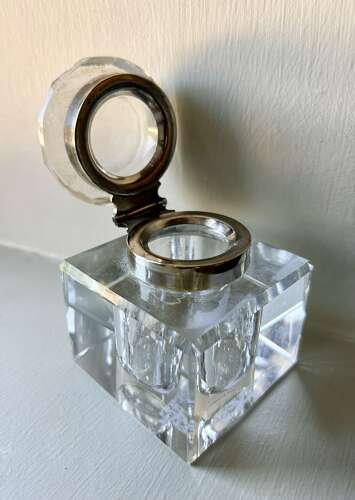 Heavy, Quality Glass Ink Well