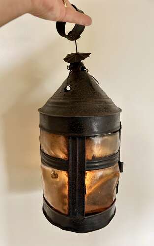 19th Cent English Shepherd's Horn Lantern